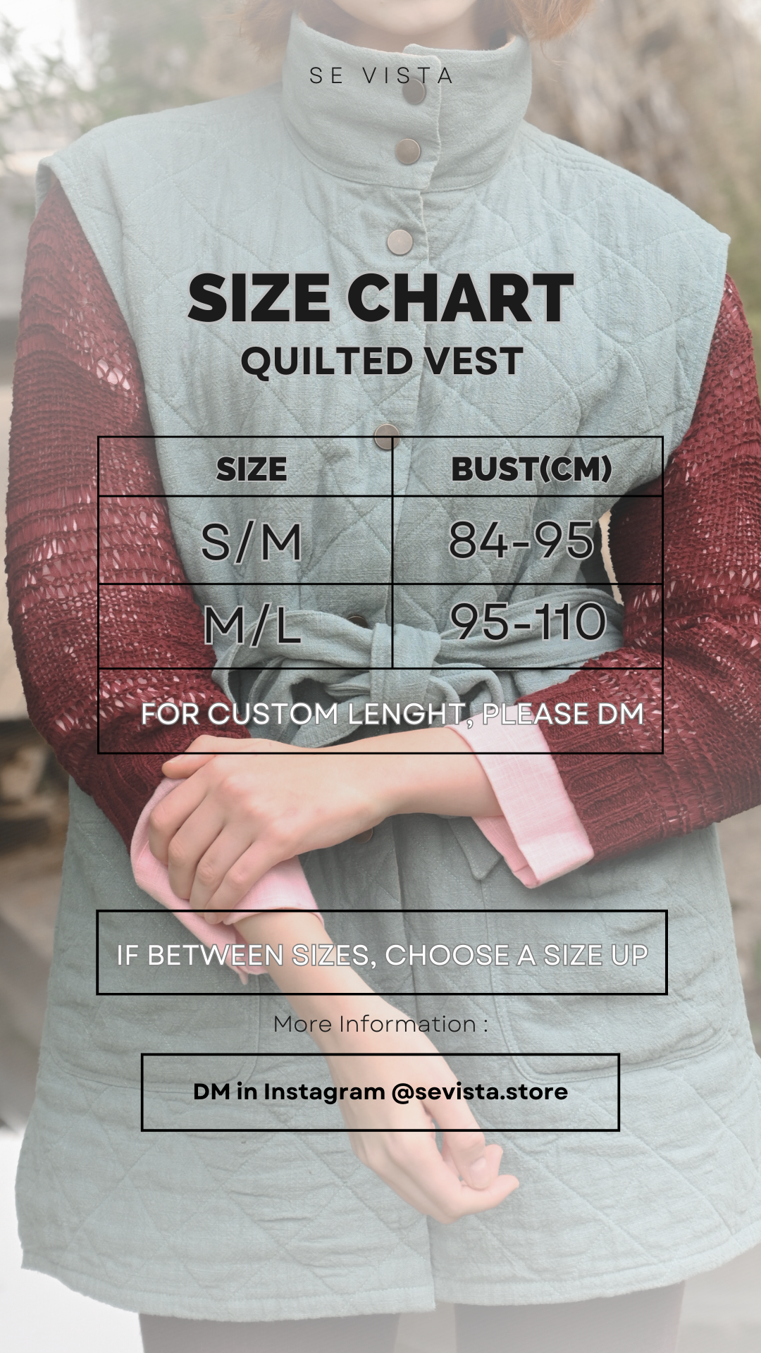 Ramie and Cotton Quilted Vest