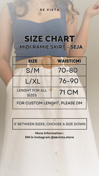 Midi Ramie Skirt - SEJA